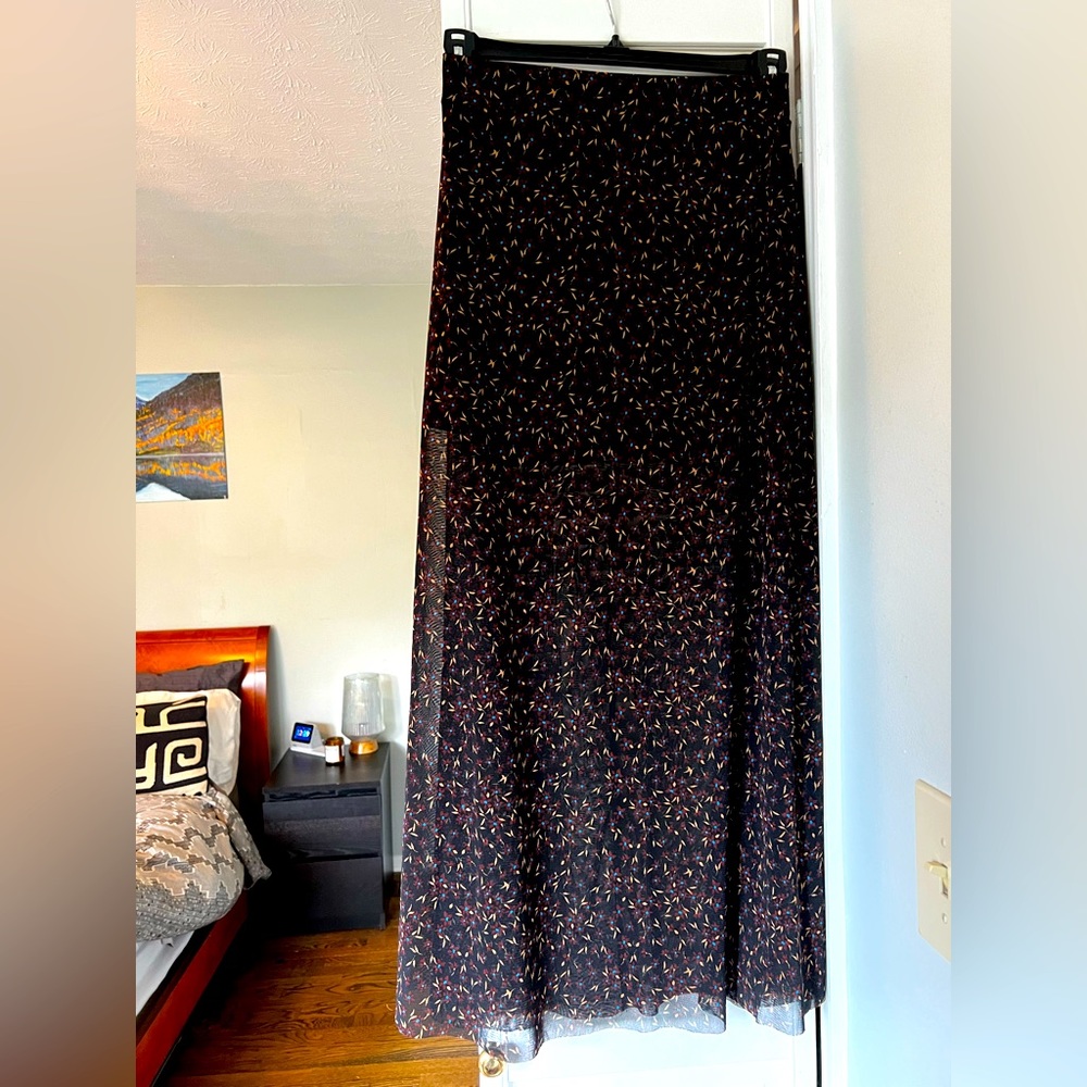 Bohemian free people multi colored skirt